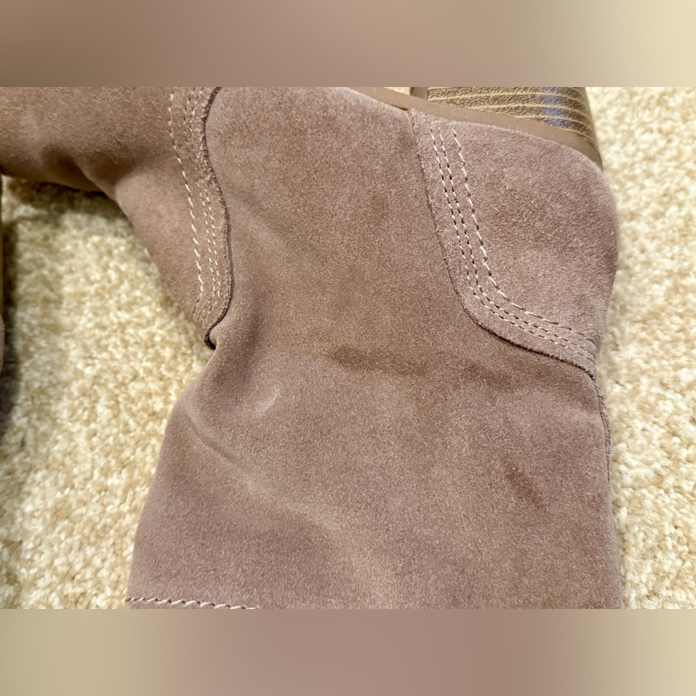 White Mountain Taupe Heeled Boots - Picture 6 of 6
